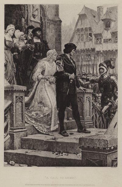 武器への呼びかけ 作： Edmund Blair Leighton